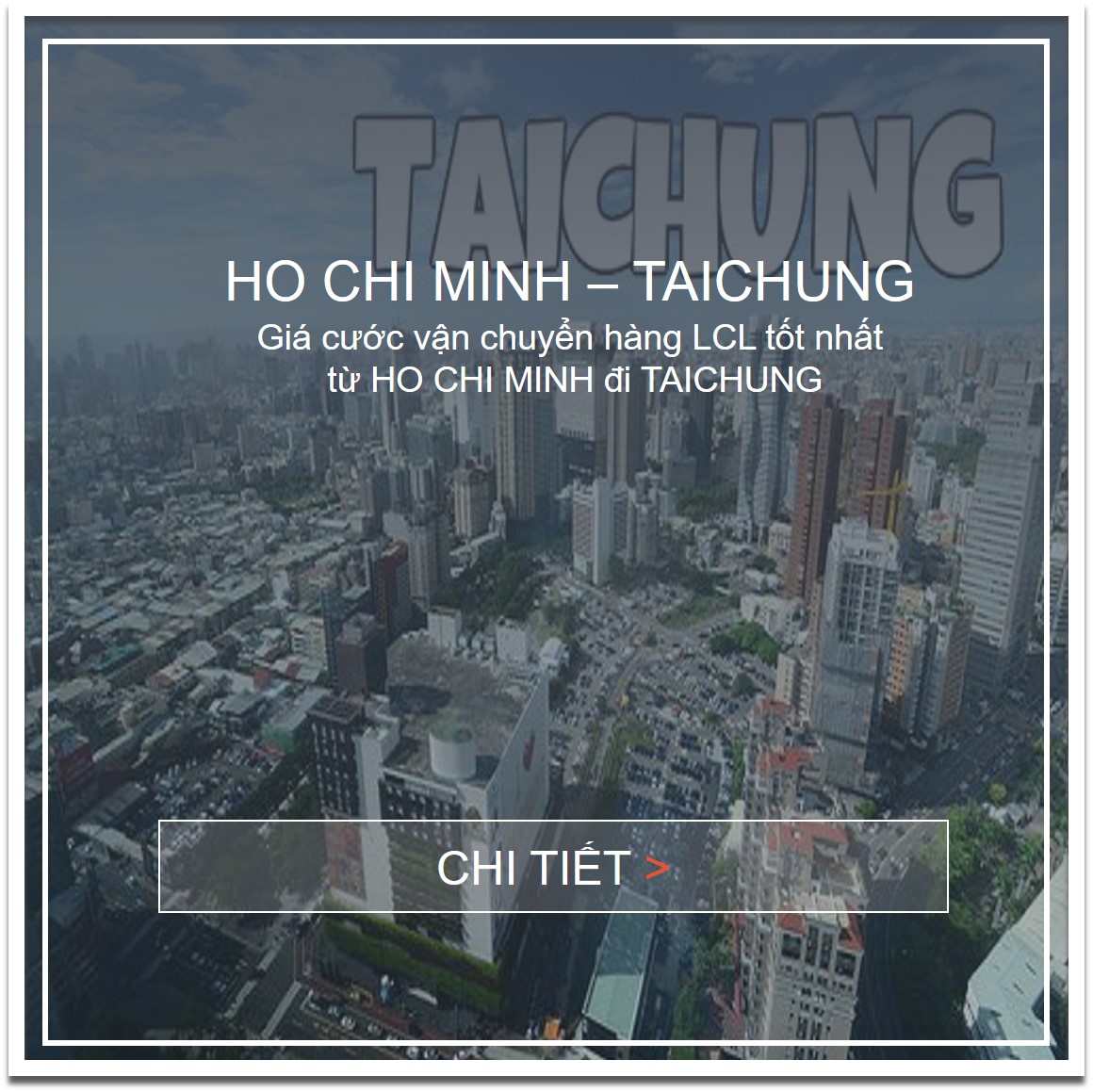 Giá Cước Vận Tải Biển Hàng Lẻ Từ Việt Nam Đi Taichung, Taiwan