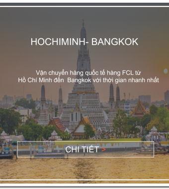 GIÁ CƯỚC VẬN CHUYỂN HÀNG TỪ HỒ CHÍ MINH ĐI BANGKOK