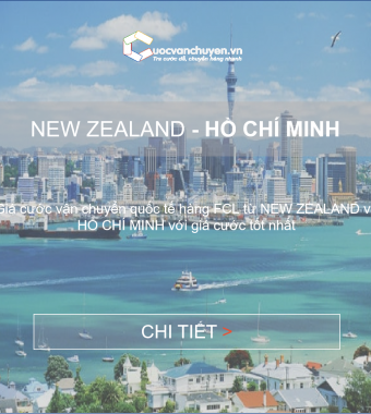 GIÁ CƯỚC VẬN CHUYỂN TỪ NEW ZEALAND VỀ HỒ CHÍ MINH