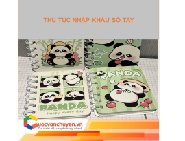 Thủ Tục Nhập Khẩu Sổ Tay