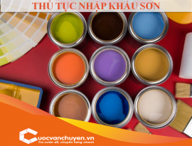 Thủ Tục Nhập Khẩu Sơn
