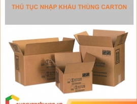 THỦ TỤC NHẬP KHẨU THÙNG CARTON